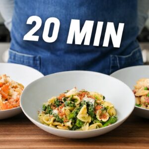 3 Easy Pasta Recipes to Keep You Sane on a Weeknight