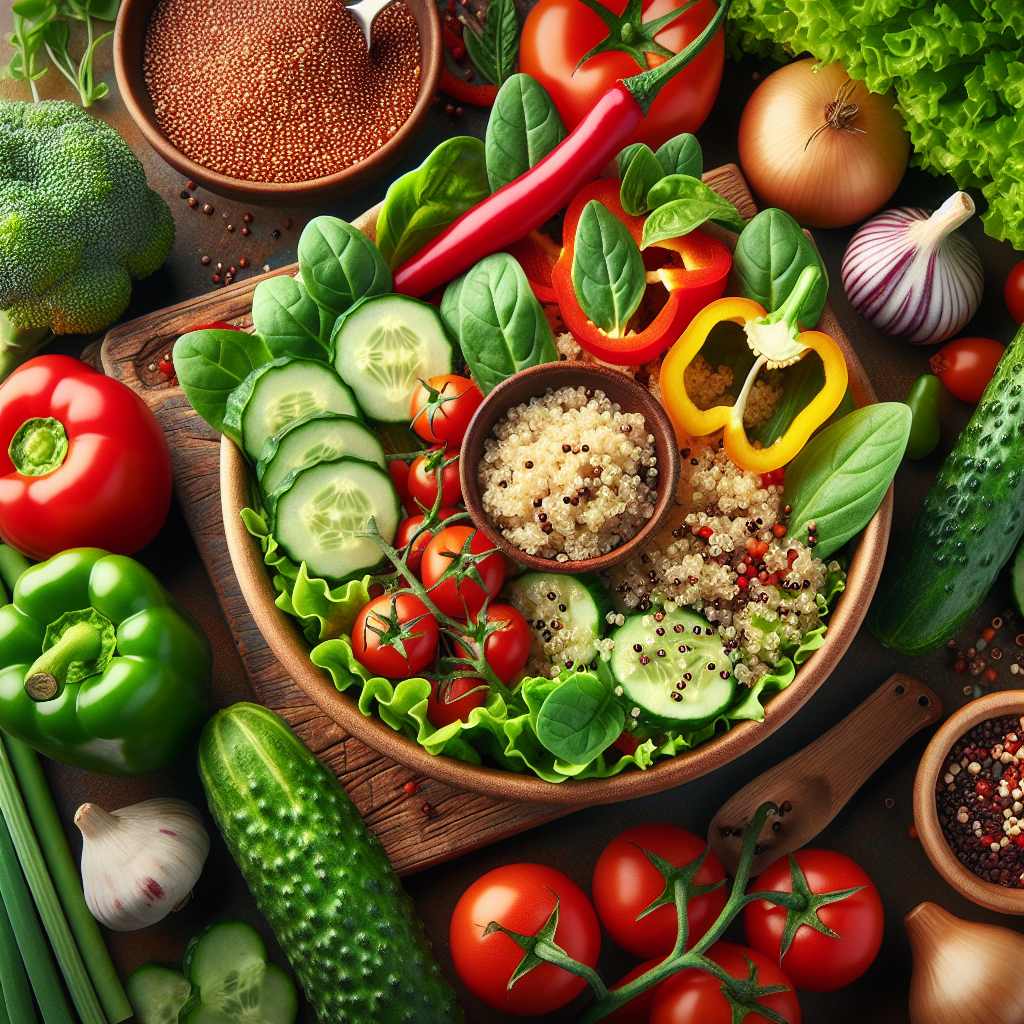 Glycemic-index Diet Recipe: Quinoa And Vegetable Salad
