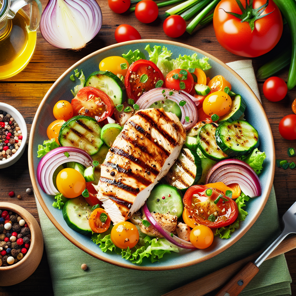 Mayo Clinic Diet Recipe: Grilled Chicken And Vegetable Salad