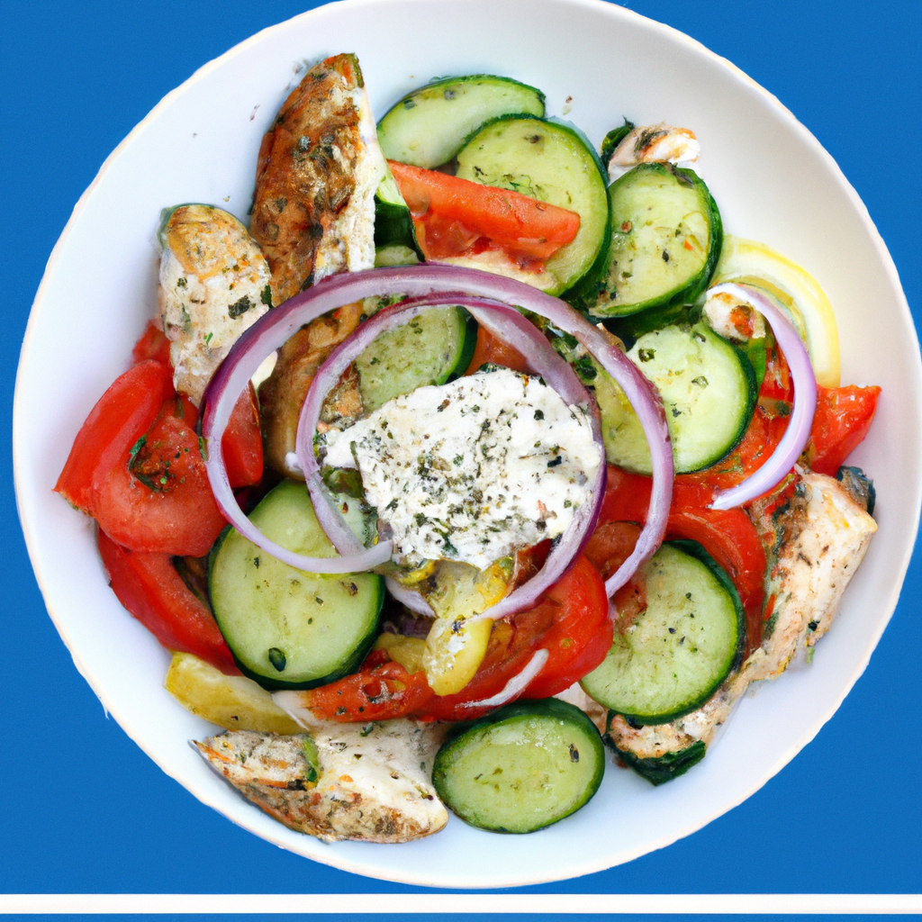 Mediterranean Diet Recipe: Greek Salad With Grilled Chicken