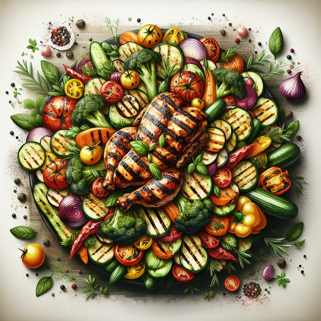 South Beach Diet Recipe: Grilled Chicken And Vegetable Salad