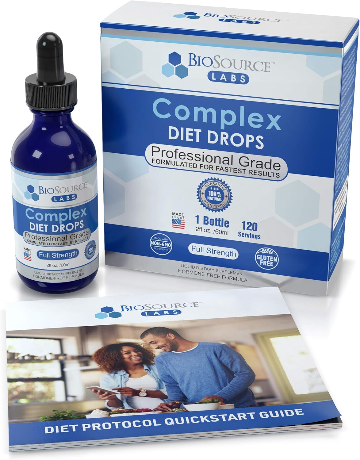 BioSource Labs Complex Diet Drops – Best Natural Weight Management Drops for Men and Women (2 x 2-Ounce Bottle)