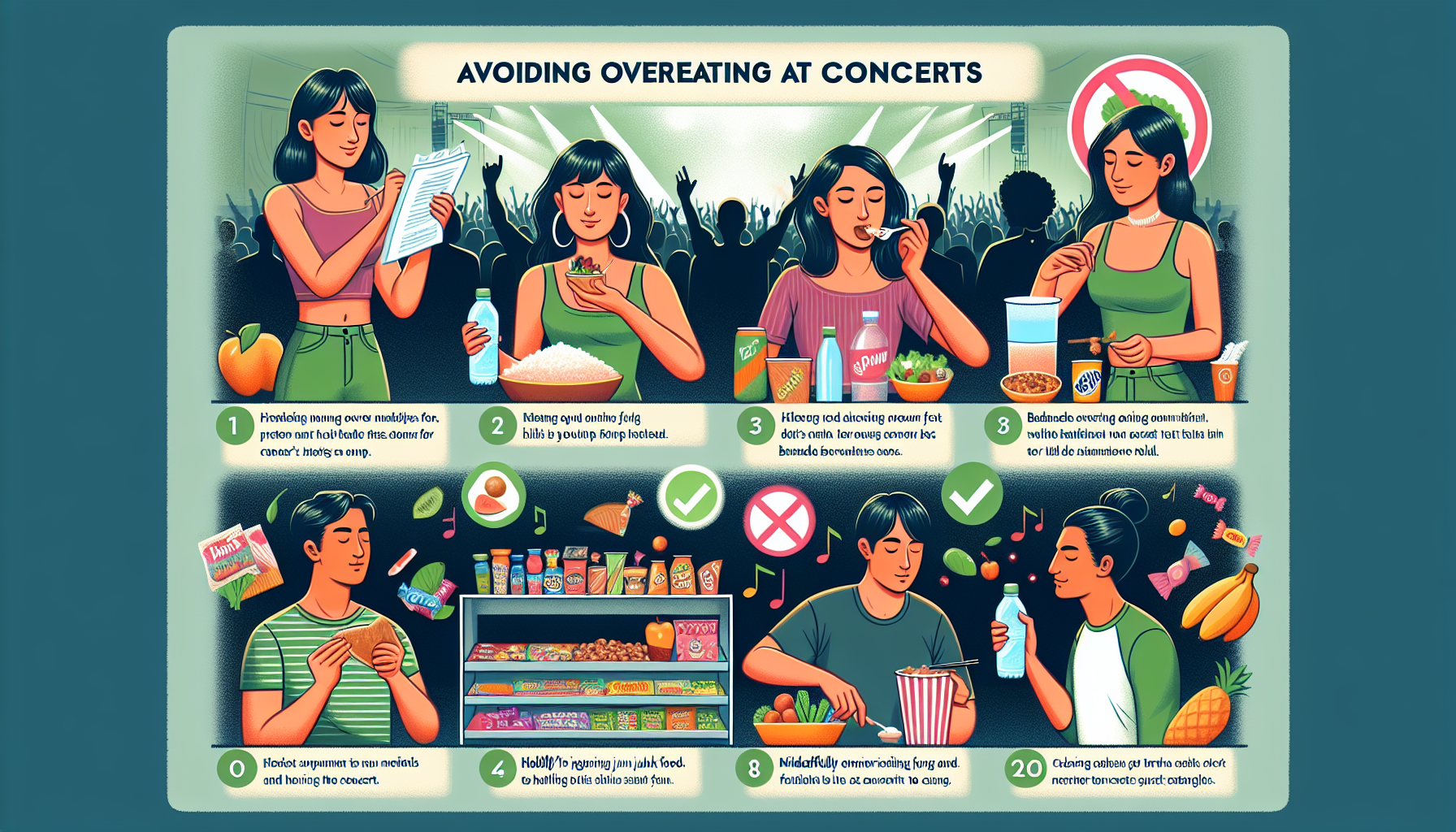 How Can I Avoid Eating Too Much When Im At A Concert?