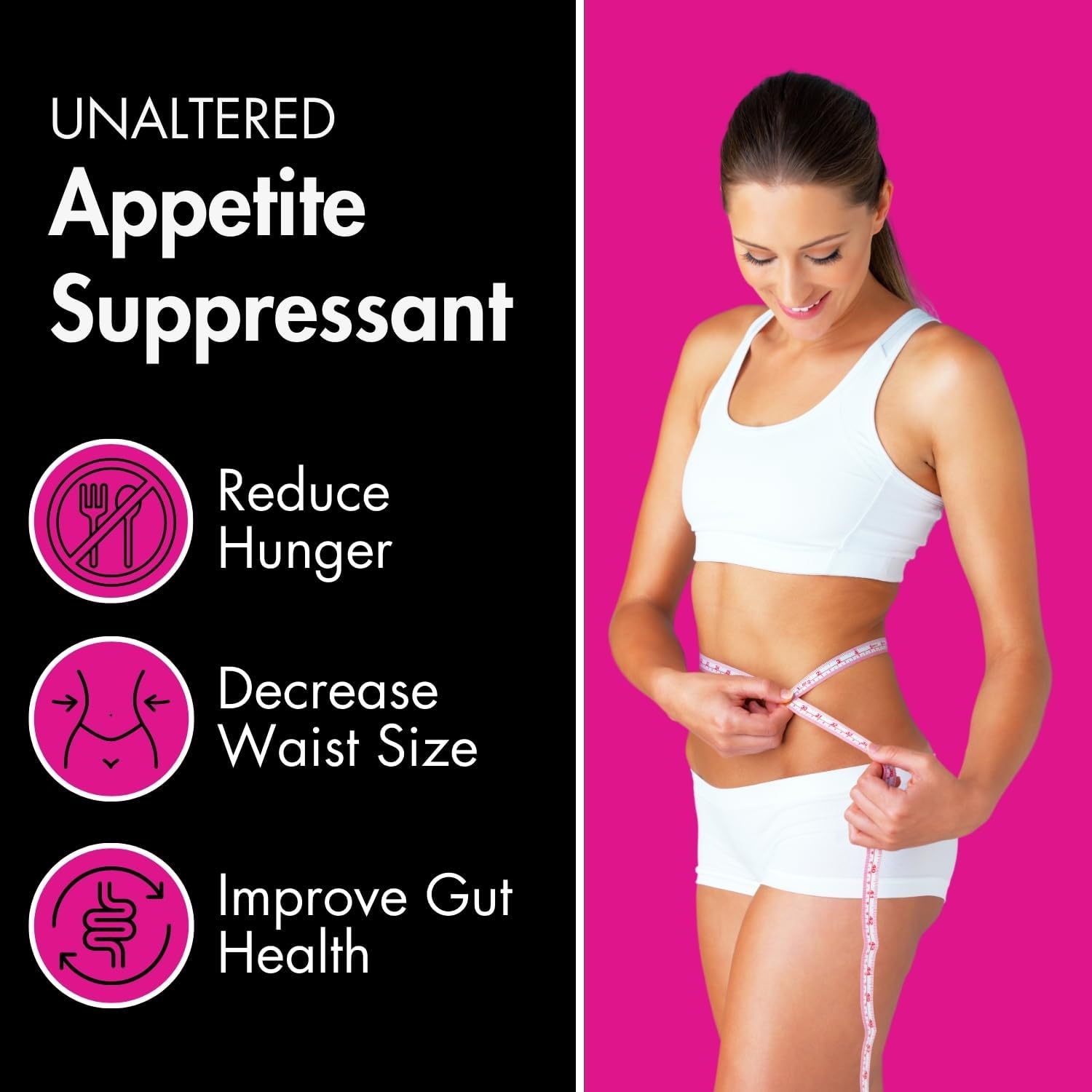 UNALTERED Appetite Suppressant for Women - Combat Cravings, Bloating,  Support Weight Loss - Natural Diet Pills, Fat Burner,  Carb Blocker - Features Chromium Picolinate  Glucomannan - 120 Ct