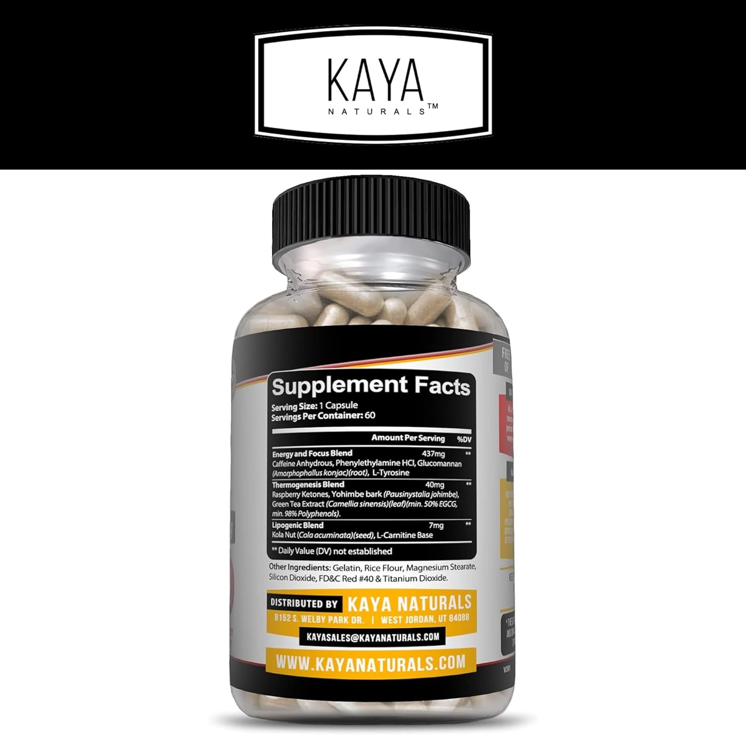 Kaya Naturals Oxy Burn - Weight Loss Pills for Women  Men - Appetite Suppressant Supplement - Supreme Fat Burner - Powerful Thermogenic Diet Pills - Natural Energy Boost - 60 Count