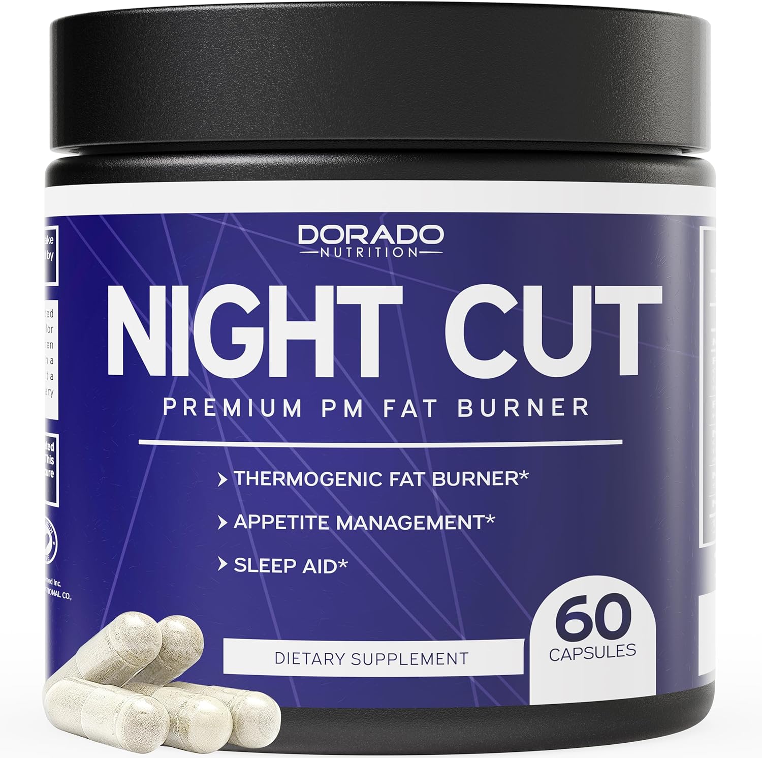 Night Time Fat Burner Pills - Thermogenic Weight Loss  Sleep Support - Appetite Suppressant, Metabolism Booster, Weight Loss Diet Pills - Grains of Paradise - Melatonin - Non-GMO  Vegan Capsules