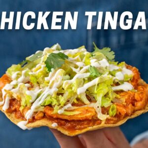 Easy Weeknight Chicken Tinga Tostadas | Weeknighting