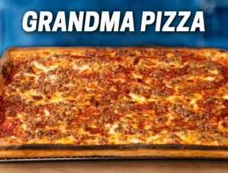 1 Hour Grandma Pizza - No Mixer