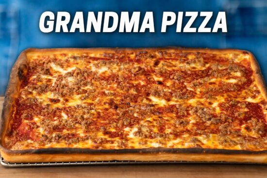 1 Hour Grandma Pizza - No Mixer